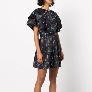 NEW CYNTHIA ROWLEY COTTON DRESS WITH FLUTTER SLEEVE